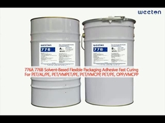 776A 776B 溶剤ベースの柔軟包装 PET/AL/PE,VMCPP,PE,OPP/VMCPPのための快固性粘着剤